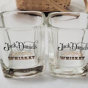 2 piece set of vintage Jack Daniel's whiskey glass